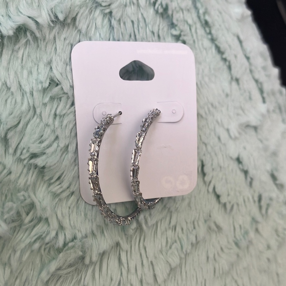 Diamond Hoop Earrings 💎
